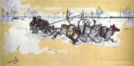 Tundra. Reser med rådjur