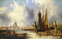 Utsikt över London med St. Paul's