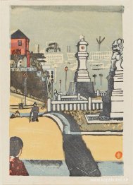 Kudan Usuguré. Skymning vid Kudan