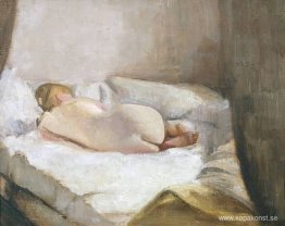 Liggande naken