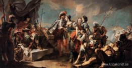 Drottning Zenobia före kejsar Aurelianus