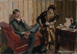 The Little Tea Party Nina Hamnett och Roald Kristian