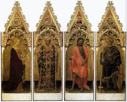 Två helgon från Quaratesi Polyptych: St. Maria Magdalena och St.