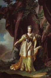 Porträtt av den stora ryska kejsarinnan Catherine II