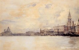 Ingången till Canal Grande, Venedig