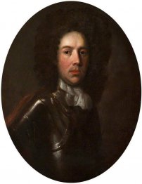 Porträtt av en man i rustning