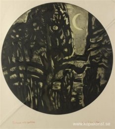 Nocturne Med Äppelträd