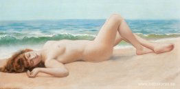 Naken På Stranden