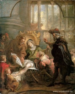 Helige Franciscus helar Giovanni di Carat