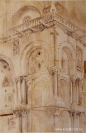 Nordvästlig vinkel av fasaden St Mark