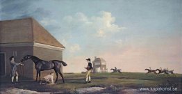 Gimcrack på Newmarket Heath, med en tränare, en stabil pojke och