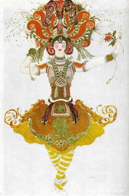 Eldfågeln, kostym för Tamara Karsavina