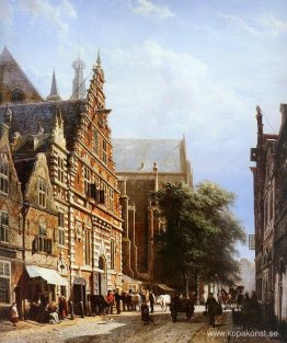 Vleeschhal och Grote Kerk i Haarlem