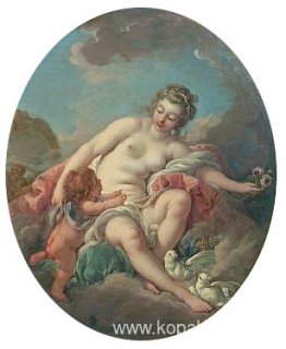 Venus återhållande Amor