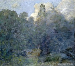 Landskap med stenmur, Windham