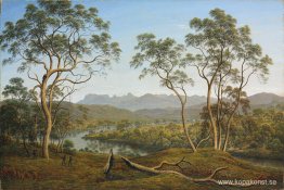 Ben Lomond från Mr Talbot's Property – fyra män fångar motstånda