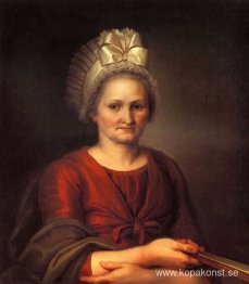 Porträtt av A.L. Venetsianova, konstnärens mor