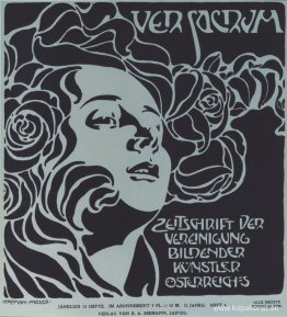Flickhuvud. Omslagsdesign Ver Sacrum, 204, 1899.