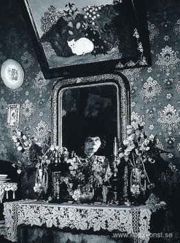 En femme-peintre naiv