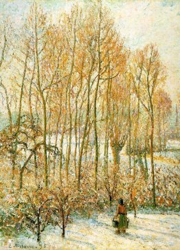 Morgonsolljus på snön, Eragny-sur-Epte