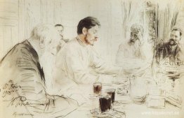 Maxim Gorky läser i The Penates sitt drama Children of the Sun