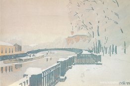 Leningrad. Sommarträdgård på vintern.