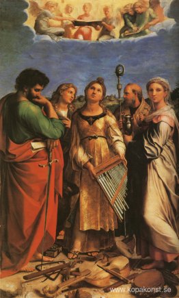 S:ta Cecilia med Sts. Paulus, Johannes evangelister, Augustinus