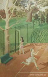 Tennis (triptyk, vänster vinge)