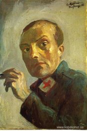 Självporträtt som sjuksköterska