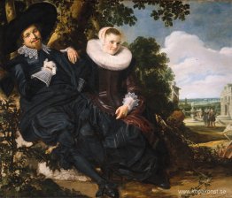 Äktenskapsporträtt av Isaac Massa och Beatrix van der Laen