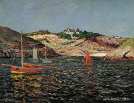 Hjärtat av hamnen i Goulphar, Belle-Ile en Mer