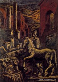 Klassiska ruiner (utsikt över Rom)