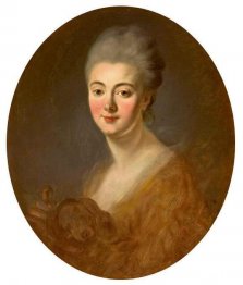 Porträtt av Elisabeth Sophie Constance de Lowendhal