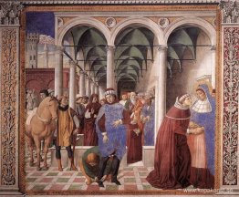 Ankomst av St. Augustine i Milano