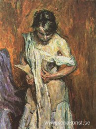 Kvinna med en korsett