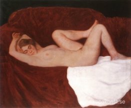 sovande kvinna