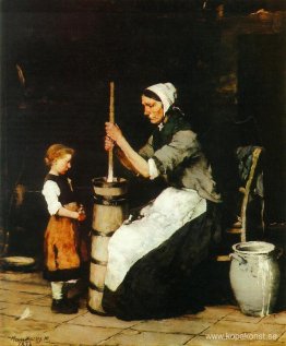 Knusande kvinna