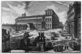 Utsikt över Piazza di Monte Cavallo