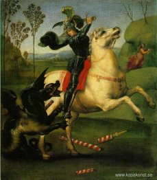 St George kämpar med draken