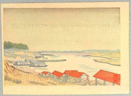 Tama River i regn