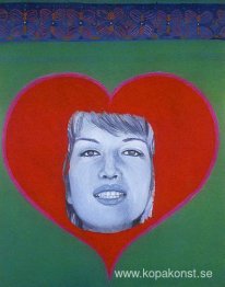 Monica Vitti med hjärta