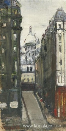 Utsikt över Sacré-Coeur, Montmartre
