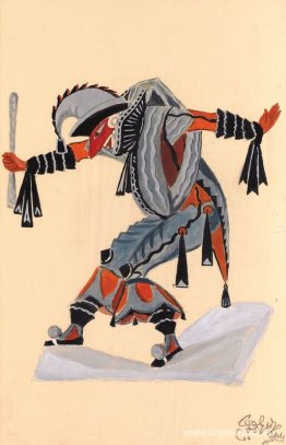 Kostymdesign för "venetianska galningar" - Jester