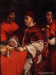 Porträtt av Leo X kardinal Luigi de' Rossi och Giulio de Medici