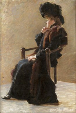 Porträtt av en elegant dam