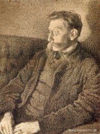 Porträtt av Emile Verhaeren