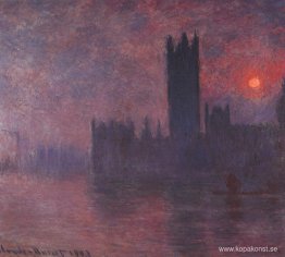 Houses of Parliament vid solnedgången