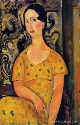 Ung kvinna i en gul klänning (Madame Modot)