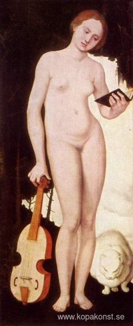Kvinna med katt (Allegory of Musik)