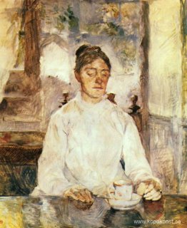 Konstnärens mamma, grevinnan Adèle de Toulouse Lautrec vid fruko